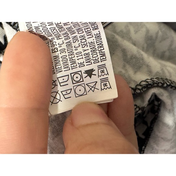 Forever 21 black white houndstooth short sleeves crop top size S - Picture 5 of 10